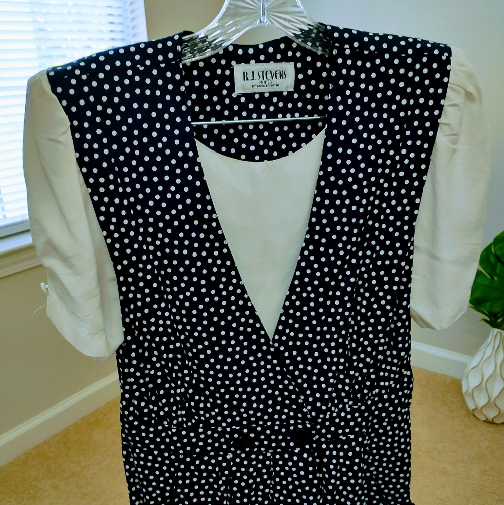 Vintage R.J Stevens Polka-dot Dress - Picture 11 of 13